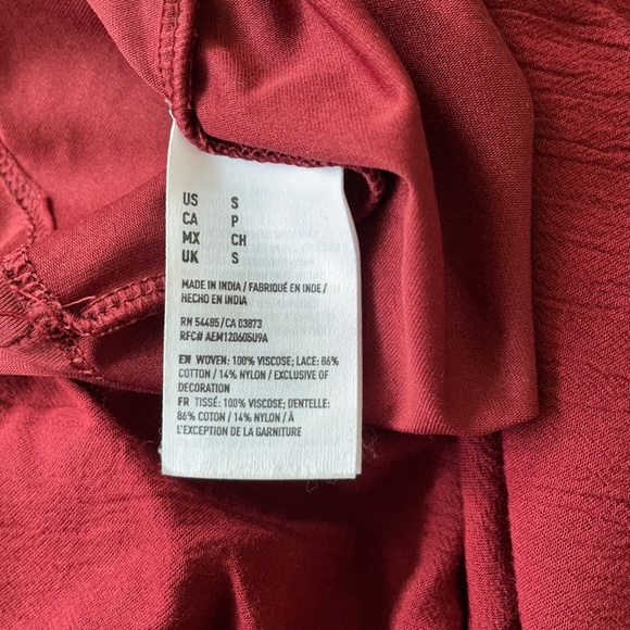 Maroon boho dress - Picture 3 of 3